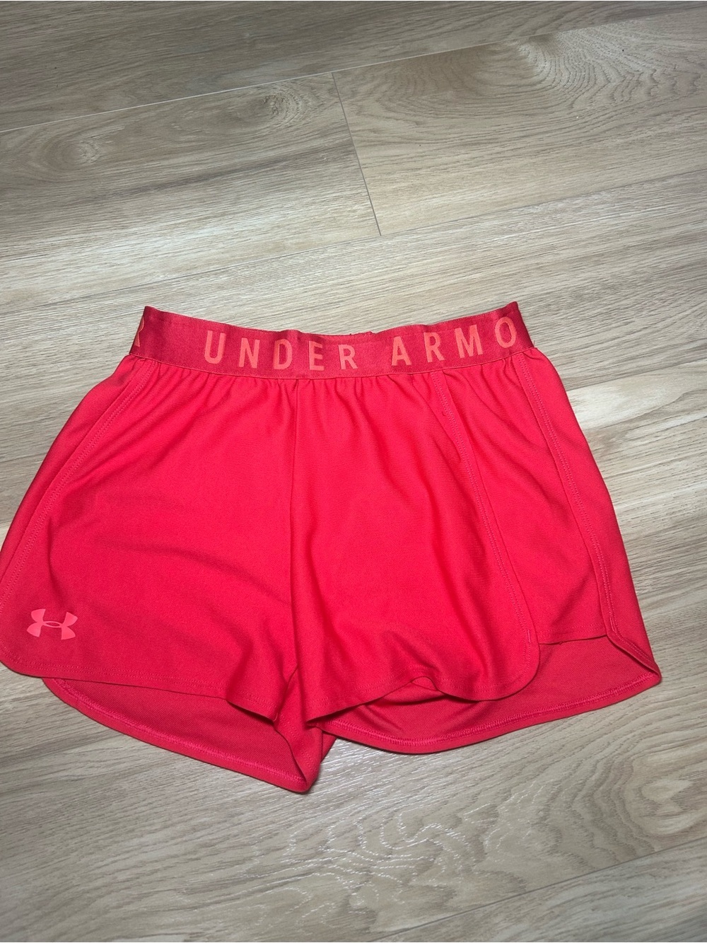 Under Armour Women's Coral Pink Athletic Shorts